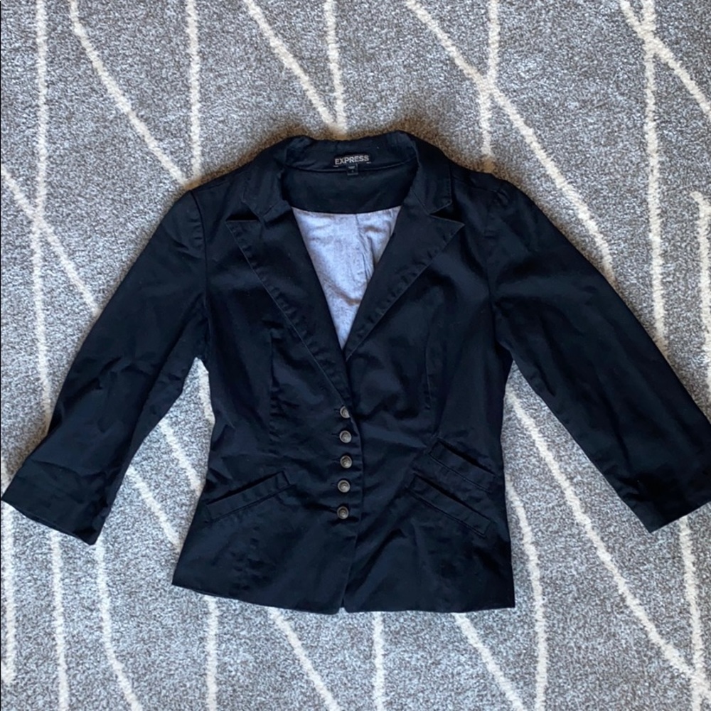 Express 3/4 Sleeve Cloth Blazer